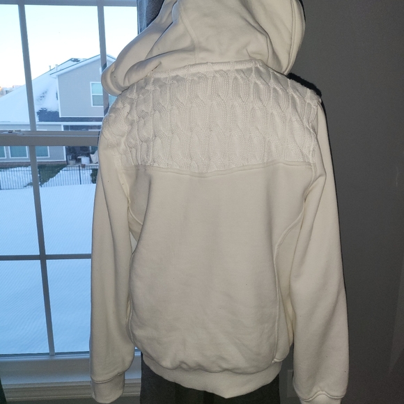 Off-white hooded sweatshirt jacket - Picture 2 of 4